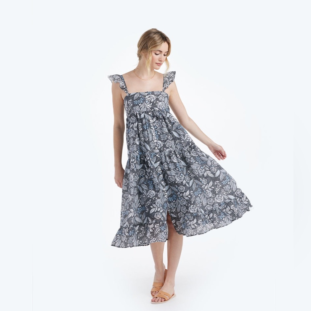 Summersalt Tiered Ruffle Midi Dress